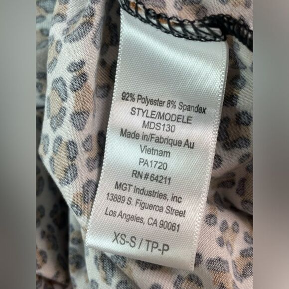 In Bloom by Jonquil Short Leopard Print Robe Kimono XS/S - Picture 7 of 8